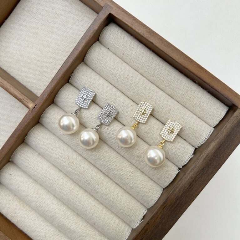 pearl earrings