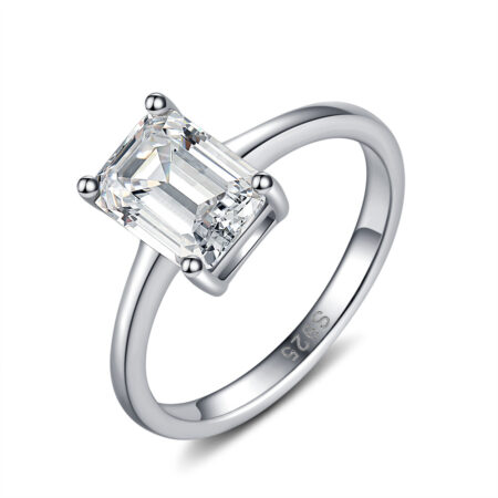 S925 pure silver gold-plated ring