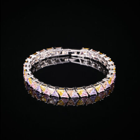 Geometric triangle bracelet