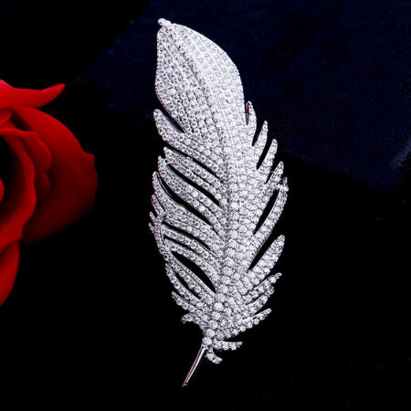 Feather brooch